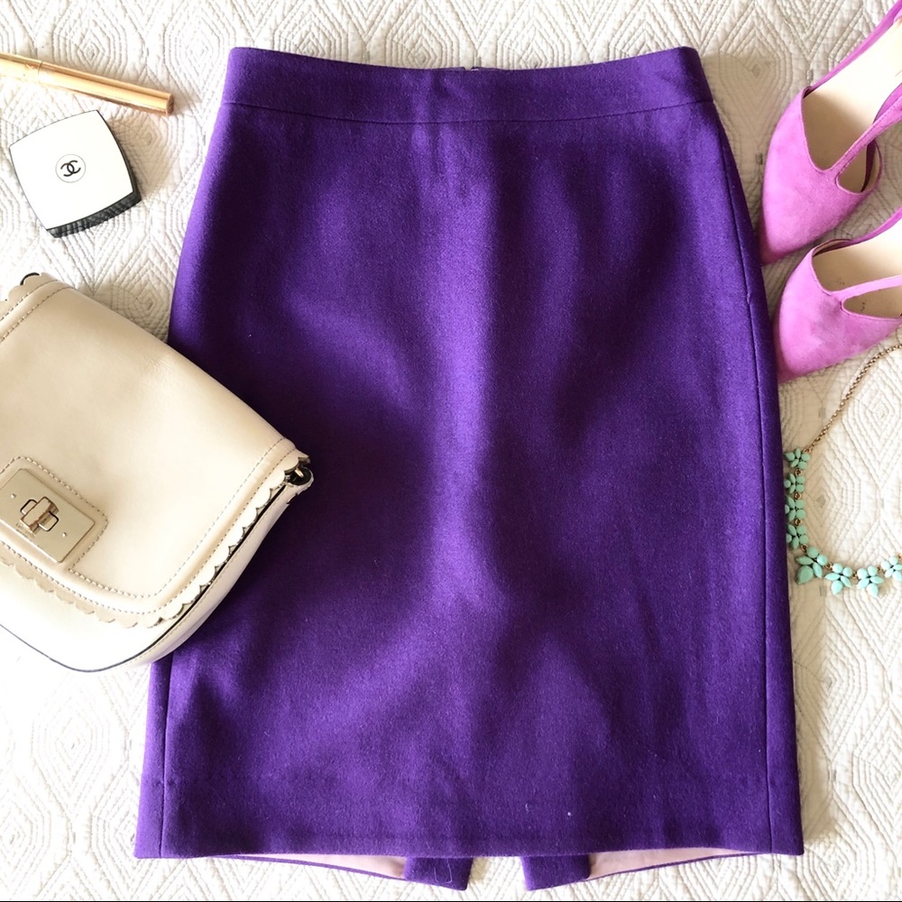 J.Crew purple the pencil skirt 00